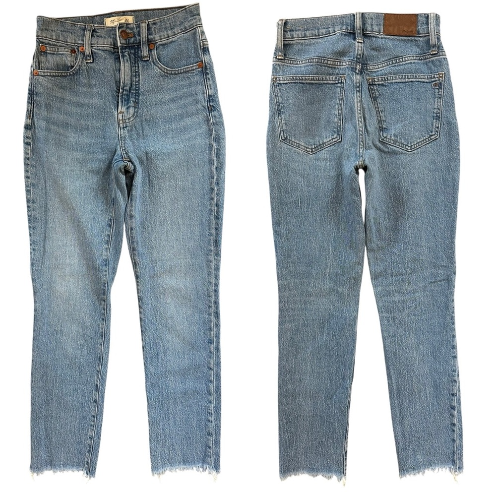 Madewell High Rise Raw Fray Hem The Perfect Vintage Jean Size 23
